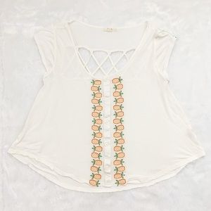 Like New E Hanger M Anthropologie Pineapple Top 🍍